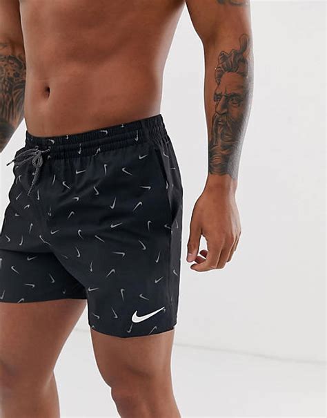 Nike Swimming – Lap – Schwarze Badeshorts mit 